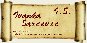 Ivanka Šarčević vizit kartica